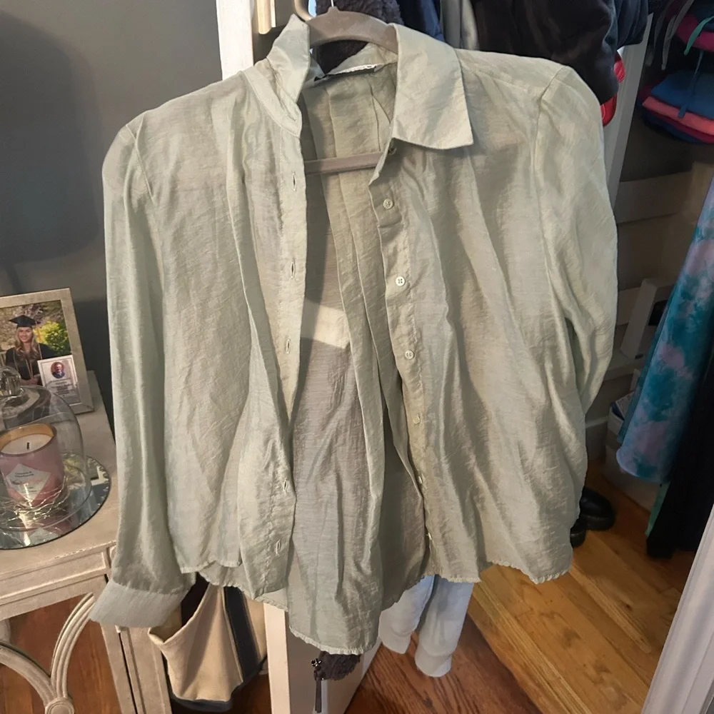 Sheer button up - Picture 2 of 2